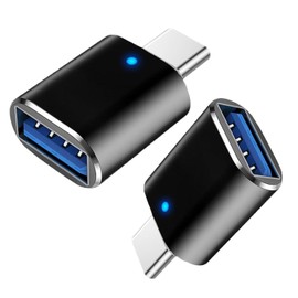 USB C to USB Adapter 2 Pack,USB C to USB Adapter, USB Type-C to USB 3.0 Adapter, Type C Male to USB 3.0 Female Adapter Compatible with MacBook, Phone, Car