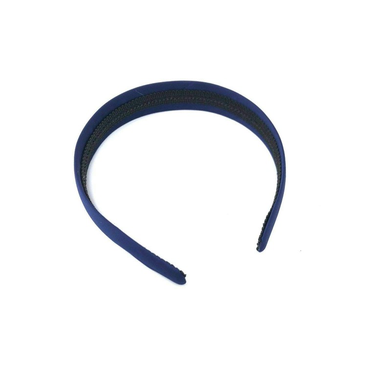 All Accessories® 2.5cm (1") Wide Navy Blue Satin Covered Alice