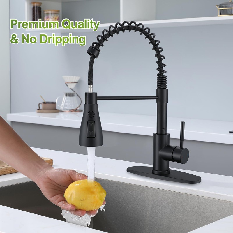 Kitchen Faucet Round Head Replacement, Pull Down Spray Head for