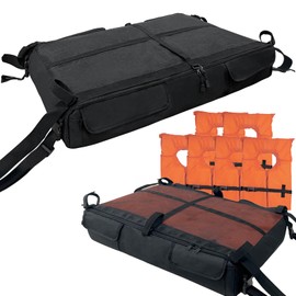 Gloserin T-Top Storage Bag, Life Jackets Storage Bag for 6 Type II Life Jackets,Heavy Duty T Bag for T-Top Hard Top Boats (Life Jackets not Included)