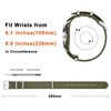 ANNEFIT Nylon Watch Band 21mm, One-Piece Waterproof Military Watch Straps