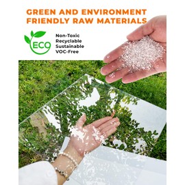 Falken Design Clear Acrylic Sheet - 8.5" x 11" - 1/2", Thick Clear Plexiglass Plastic Sheet for DIY Home Decor, Painting, Craft Projects, Signage - Durable Material for Versatile Applications