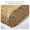 Toilet Paper Storage Basket with Lid, Narrow Bathroom Organizer for