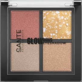 SANTE Naturkosmetik GLOWrious Eyeshadow 01 - Highly Pigmented Colours for a Shimmering Festival Look, Vegan Eyeshadow and Cruelty-Free - 6 g