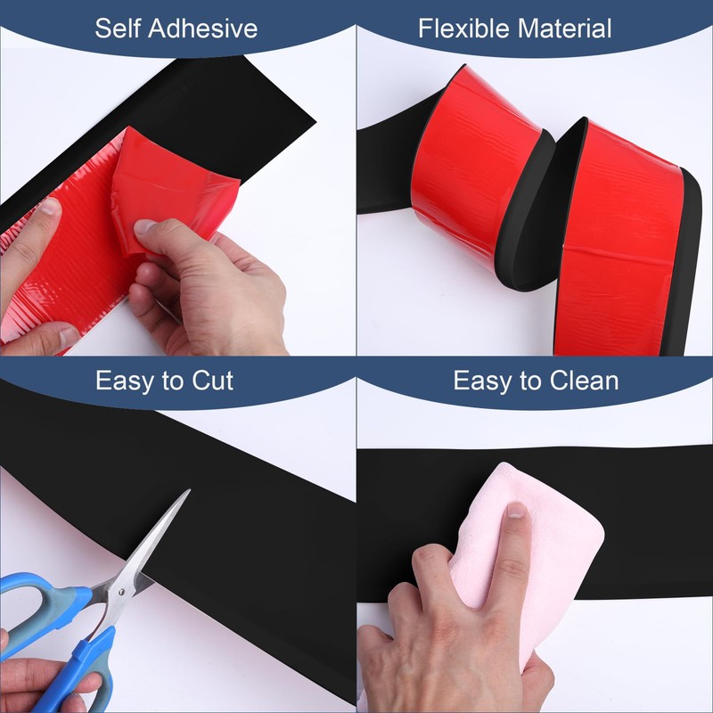 DSGL Flexible Baseboard Molding Trim, 4 in x 20 Ft