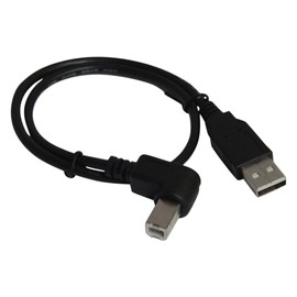 YCS basics 18 inch USB 2.0 Right Angle Printer/Scanner Cable