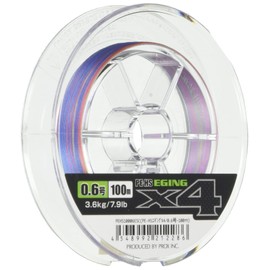 PROX PEHS10006E5C PE Line, PE-HS Eging X4, 328.4 ft (100 m), No. 0.6, 7.9lb, 5 Colors, Color Marking, 10006E5C