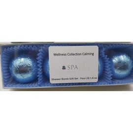 Spa Pure Calming Shower Bombs - (4-Pack) Aromatherapy Fizzing Shower Bombs by Spa Pure Naturals
