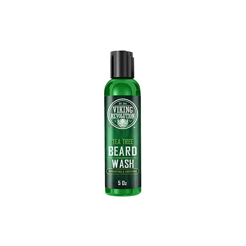 Viking Revolution Juego Lavado Acondicionador Barba Árbol Hombres Suavizante Natural