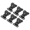 sourcing map 6Pcs Butterfly Twist Latch, 1.97 Inch Alloy Spring