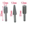 HALJIA 5 Piece Rotary File Rasp Carbide Burrs Set Wood