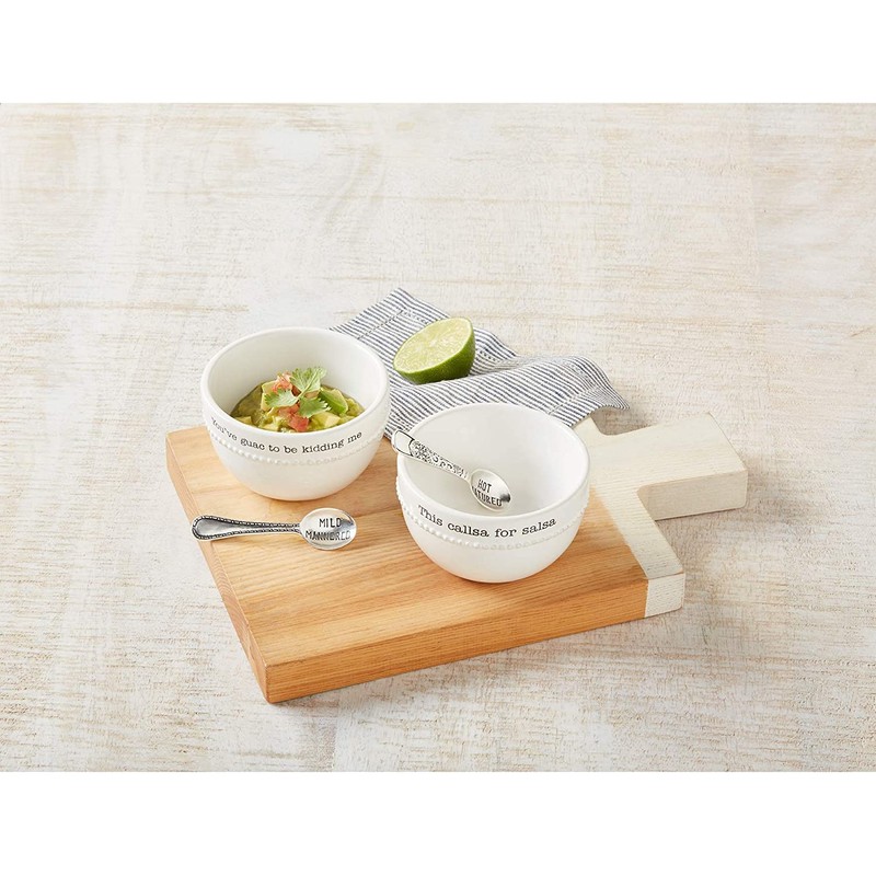 Mud Pie Salsa and Guacamole Serving Set of 2 with