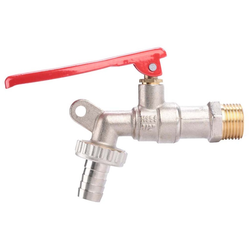 Brass 1/2 Inch Thread Tap Lockable Tap Home Outdoor Garden
