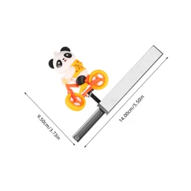 ABOOFAN Cute Panda Car Dashboard Ornament Dynamic Easy to Install Car Interior Accessory for Women Adorable Cartoon Doll Decoration for Center Console