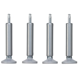 LIKE-IT SSA-4P Adjuster, Set of 4 (Exclusively for LIKE IT Products and Yoshikawakuni Industrial Co., Ltd.) Silver, Mounting Height: +3.9 - 4.9 inches (10 - 12.5 cm)