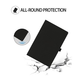 Case for CHUWI Hi10 X1 Tablet 10.1 Inch 2025，WUNIAK Premium Leather Business Folio Stand Cover for CHUWI Hi10 X1 with Hand Strap for Tablet,Black