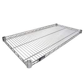 Nexel Wire Shelf, Clear Epoxy Finish, 21"W x 36"L