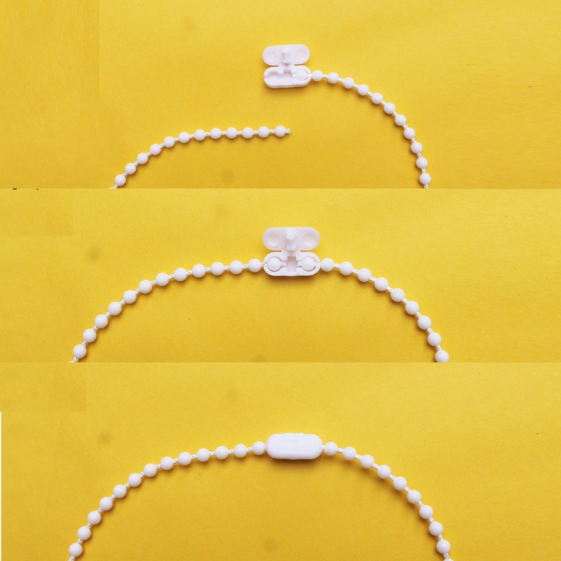 White Plastic Chain Connector for Beaded Chain for Roller Shades