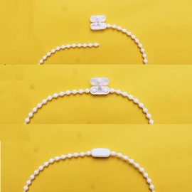 White Plastic Chain Connector for Beaded Chain for Roller Shades and Vertical Blinds (pack of 10) (chain not included)