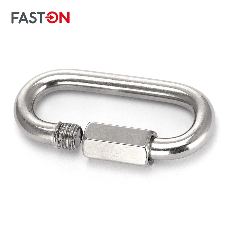FASTON Stainless Steel Carabiner Screw Cap D = 12 (Pack