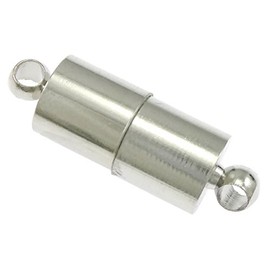 M382 4 Magnetic Clasp Connectors Brass 20 mm Tube Silver Magnetic Clasp Jewellery Clasp Chain Clasp