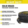 100FT Power Washer Hose, 3600 PSI 1/4'' Kink Resistant Pressure