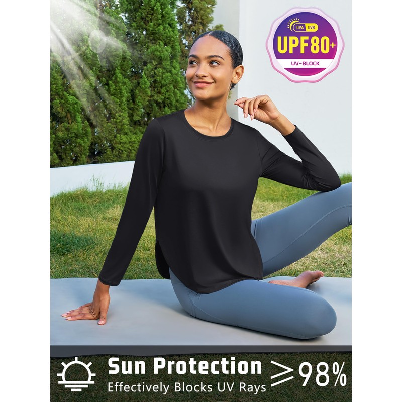 Cavva Womens Athletic Tops Sun Shirts Long Sleeve Hiking Shirts
