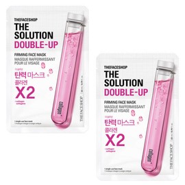 The Face Shop 더블구성  더페이스샵 더 솔루션 더블업 탄력마스크시트 Double Set The Face Shop The Solution Double Up Firming Mask Sheet