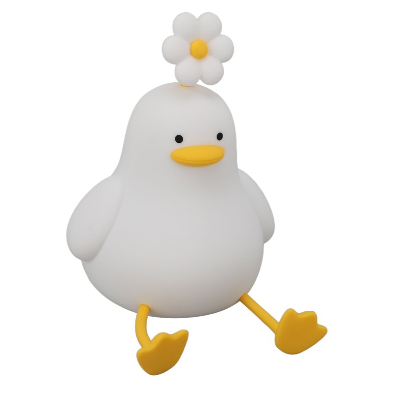 Cute Duck Night Light Silicone Night Lamp 1200mAh Rechargeable Animal