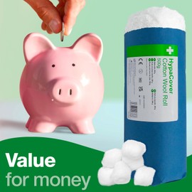 Safety First Aid Group Group HypaCover Cotton Wool Roll BPC, 500gm (Packaging may vary)