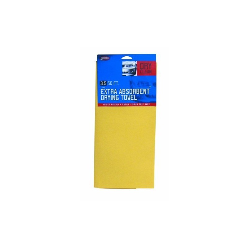Carrand 40211 Drying Synthetic Chamois, 3.5 Square Feet, Orange