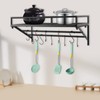 DYRABREST 24 Inch Wall Mounted Pot Rack with 10 Hooks,