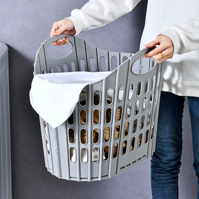 Foldable Laundry Hamper – Large Clothes Basket, Portable Laundry Storage