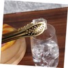 Mikinona 4 Pack 15cm Stainless Steel Food Serving Tongs Ice