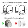 LINFIDITE 2 Pack Kitchen Plate Holder Organizer for Cabinet Space