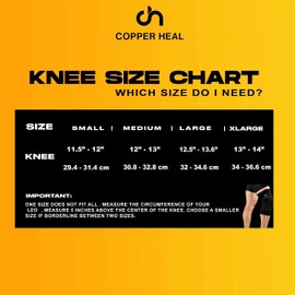 COPPER HEAL Kniegelenk Kompressionsmanschette - Kniestütze GARANTIERT höchsten Kupfer infundiert Inhalt Unterstützung steifen Muskelkater Gelenke Meniskusriss Patella Stabilisator Strap