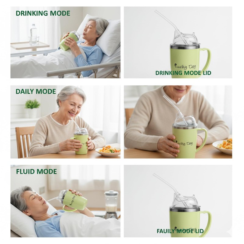 Beakers for Elderly, Sippy Cup for Adults Non Spill, Adult