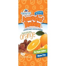 Amazin' Raisin Orange Flavor Infused Raisins 1.3-ounce Bag (Case of 50)