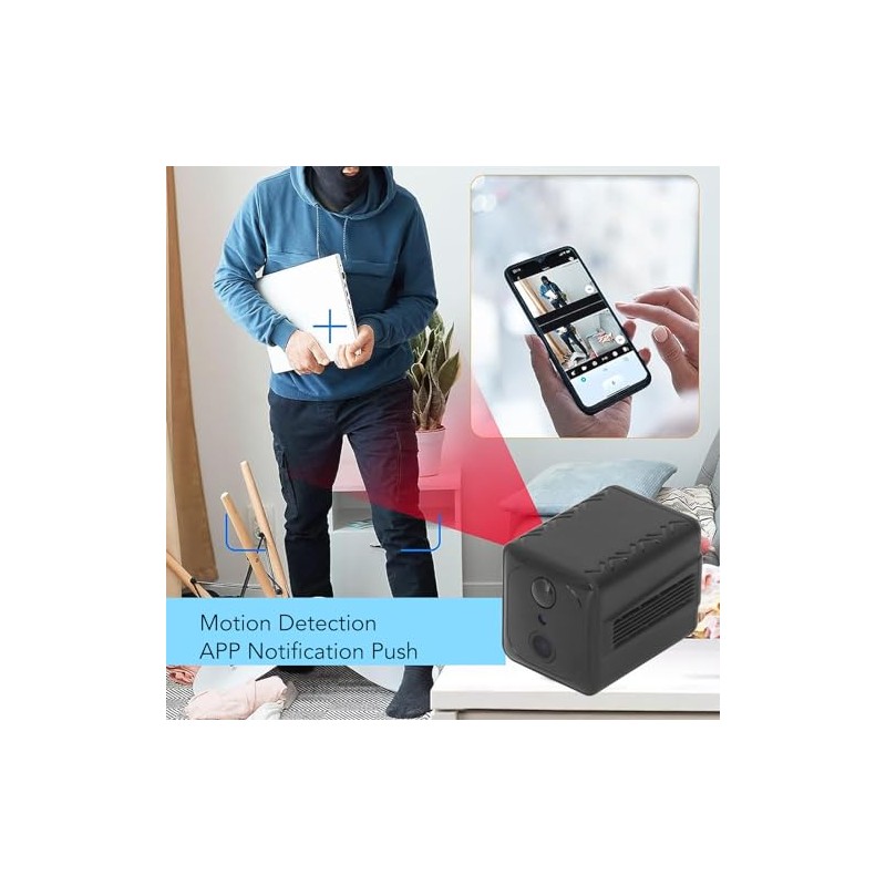 Mini Security Camera, 4K 4G WiFi Wireless Smart Nanny Camera