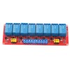 8 Channel Optocoupler Relay Module Board, Strong Driving Ability, 5V/12V/24V,Fault
