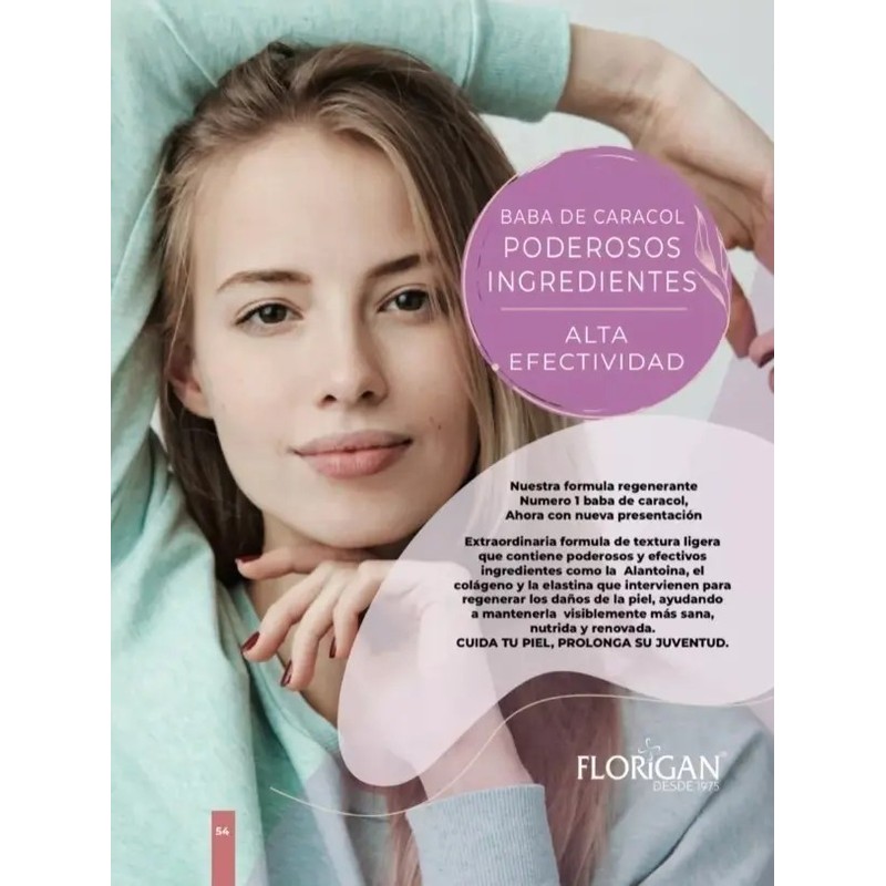 Crema Baba De Caracol Liquida Regeneradora Florigan 1lt.