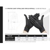 OneProtek Disposable Gloves - Black - Vitrile Gloves - Nitrile