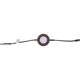 Craftmade CPS1101-BZ-LED 30° Swivel Under Cabinet Low Profile Lighting Puck LED Dimmable Accent Lighting, 1-Light 4 Watt, 1"H x 3"W, Bronze