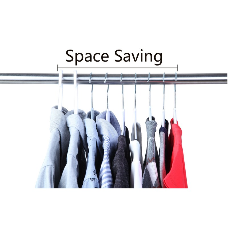 Finnhomy Heavy Duty 50 Pack Plastic Hangers, Durable Clothes Hangers