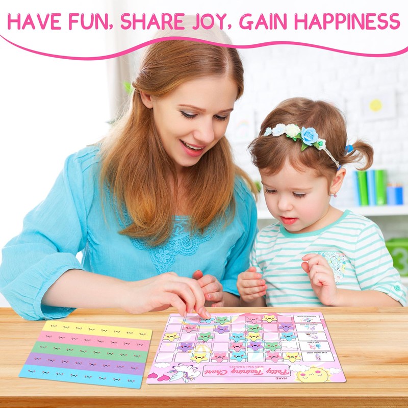 Potty Training Chart for Toddlers with 40 Large Reusable Magnetic