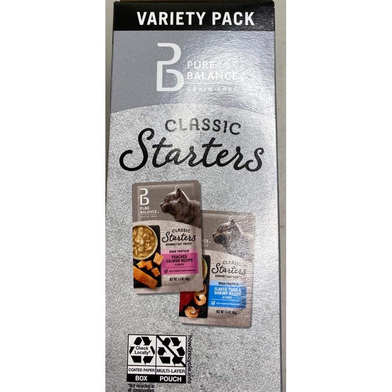 Pure Balance Grain Free, Classic Starters Goumet Cat Treats