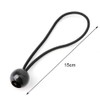 nuoshen 12 Pcs Black Tarpaulin Bungees Balls Tarp Bungee Cord