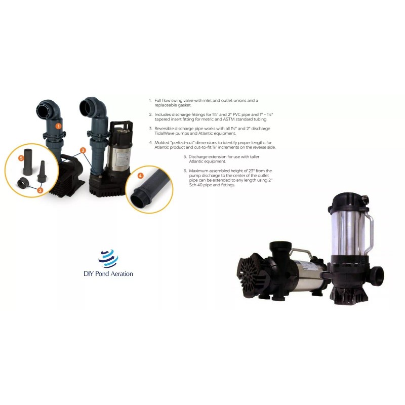 Atlantic Water Gardens Universal Submersible Water PUMP Check Valve KIT