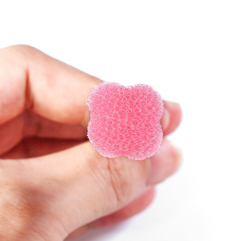 Disposable Oral Care Sponge Swabs(50pcs Pink)