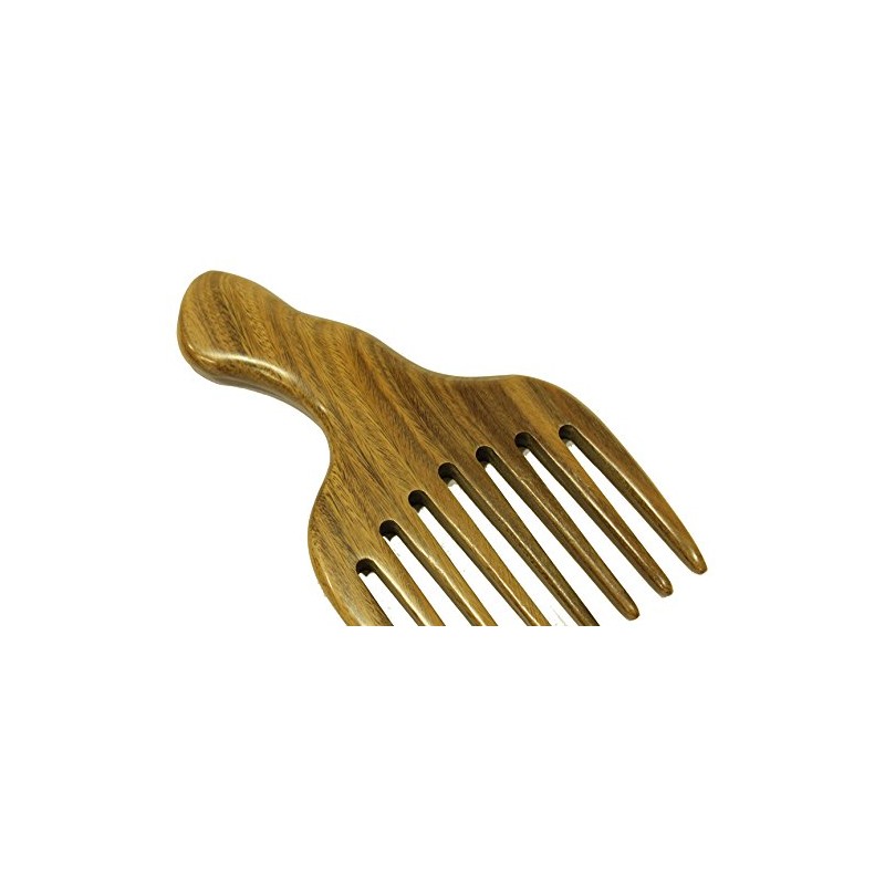 Hair Pick Wide Tooth Sandalwood Hair Comb - WC031 by